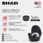 Baul Auxiliar Top Case Shad de 33 Lts. - Image 3