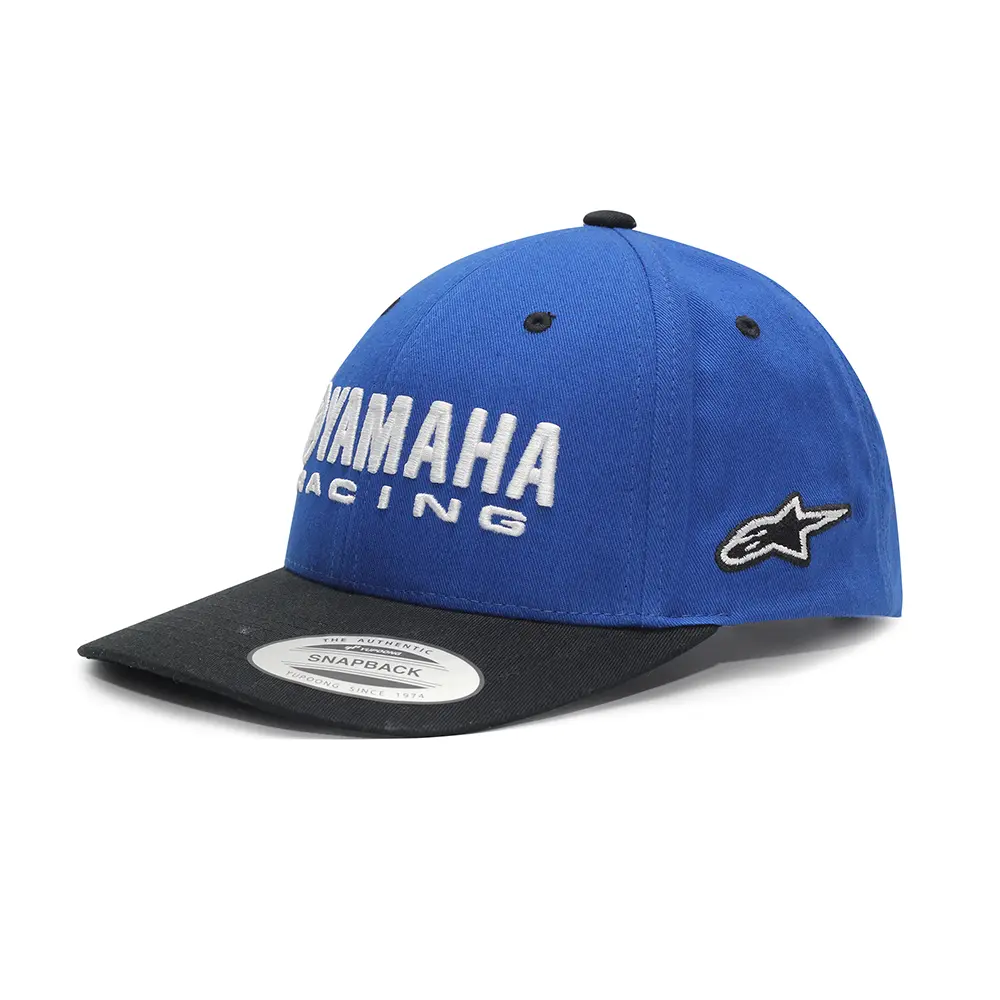 GOYAMRAC23-1 Gorra Azul Yamaha Alpinestars Snapback Racing - Image 1